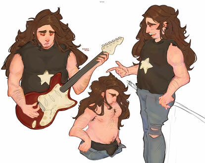 página de doodles - fanart greg universo