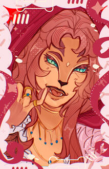 ataque no artfight no formato de photocard