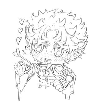 etapa da lineart em chibi p/ volkswifey